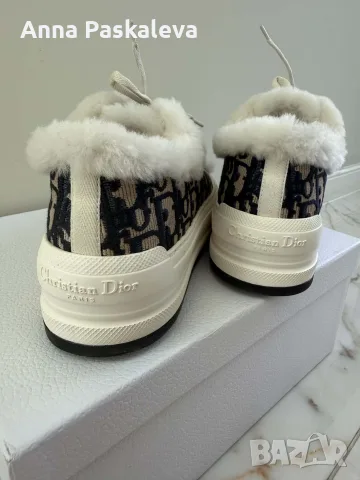 Кецове Dior от агнешка кожа с косъм, снимка 10 - Кецове - 55514051