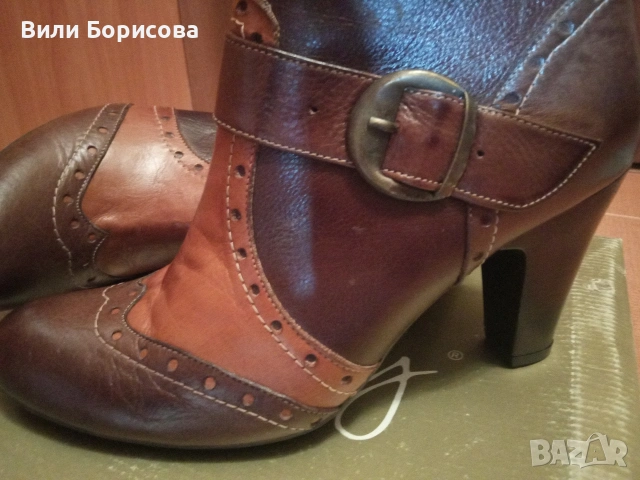 Шикозни дамски боти,изработени от различни цветове естествена кожа, снимка 4 - Дамски боти - 54542342