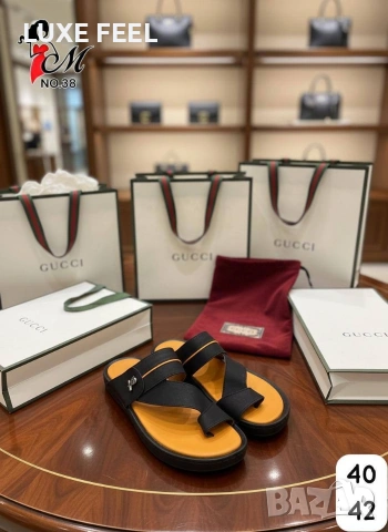 Gucci 🔹 Fendi 🔹Мъжки Чехли , снимка 2 - Мъжки чехли - 53952562