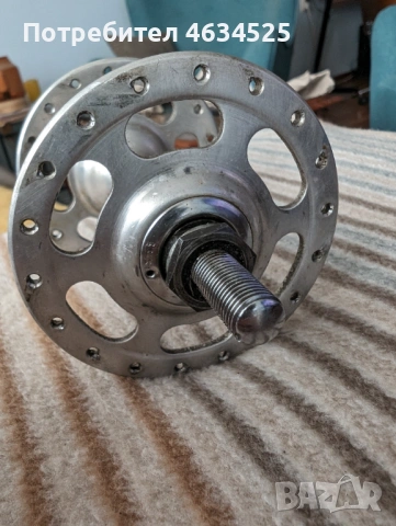 Ретро Пистова Предна Главина Campagnolo Nuovo/Super Record, снимка 4 - Части за велосипеди - 54587859