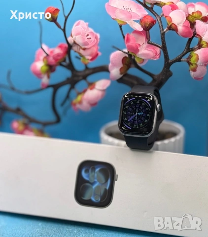 ГАРАНЦИОНЕН!!! Смарт часовник Apple Watch 11 GPS, Корпус Space Grey Aluminium 42mm , снимка 3 - Смарт часовници - 53998864