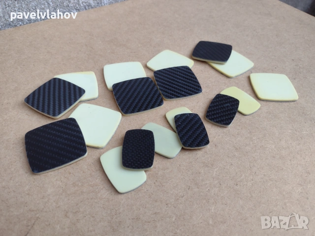 Пластмасови плочки с карбоново покритие - въглеродни влакна, 18 броя, снимка 11 - Други - 53983764