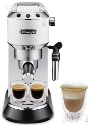 Кафемашина с ръкохватка DeLonghi Dedica EC685.W Бяла