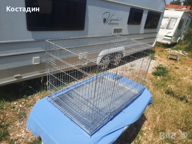 Клетка за куче farmcompany pet сгъваема тежко товарна  с две врати, снимка 4 - За кучета - 55110177