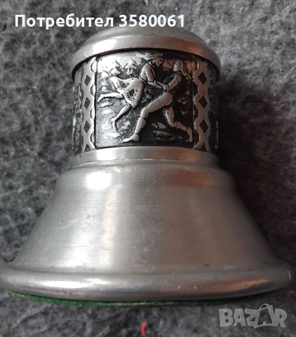 Стар посребрън свещник , снимка 3 - Други ценни предмети - 55014626