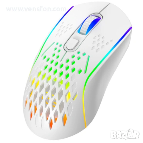 Безжична геймърска мишка Proove Buzz, RGB, 800DPI - 4800DPI, бяла WMBU00022402, снимка 3 - Клавиатури и мишки - 54690287