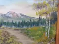 Две оригинални картини – маслени бои (Летен и Зимен пейзаж), снимка 5