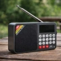 Соларно портативно радио JOC H6108REC-S с Bluetooth, FM радио и MP3 плеър, снимка 2