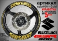 Suzuki GSR600 кантове и надписи за джанти, снимка 5