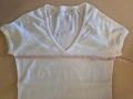 Оригинална бяла дамска тениска ZARA Basics, снимка 4