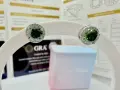 Сребърни обеци с мойсанит (Диамант) 1 карат, снимка 3
