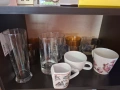 Стъклени чаши плюс вилици  лъжици лично предаване 10 евро, снимка 1