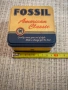 Ретро метална кутия за часовник Fossil American Classic, снимка 3