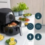 Чисто нов! Уред за здравословно готвене Princess, 5.2л., 1700W, Черен, снимка 9