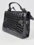 Нова дамска чанта Steve Madden Daxton Black Croc, снимка 2