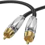 Subwoofer Cable 3m Digital Coaxial Audio Cable Dual Shielded 24K Gold-Plated RCA to RCA, снимка 8