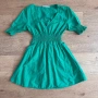 Рокля Zara лен памук зелена размер XS, снимка 1