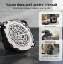 AIRMSEN Portable Glass Air Fryer 4.5L + 1.2L Нов Стъклен Еърфрайър 1500W Без PFAS, снимка 5