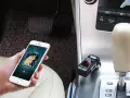 Блутут за кола (MP3player  FM предавател  зарядно USB и Bluetooth) / Материал на корпуса: метал, ABS, снимка 8