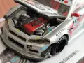 Mini GT #197 Nissan Skyline GT-R (R34) Kaido Star Racing V1- Kaido House, снимка 3