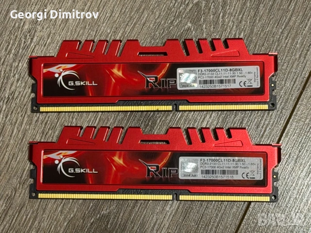 Рам памет G Skill 8GB RAM DDR3 2133MHz, снимка 2 - RAM памет - 54984459