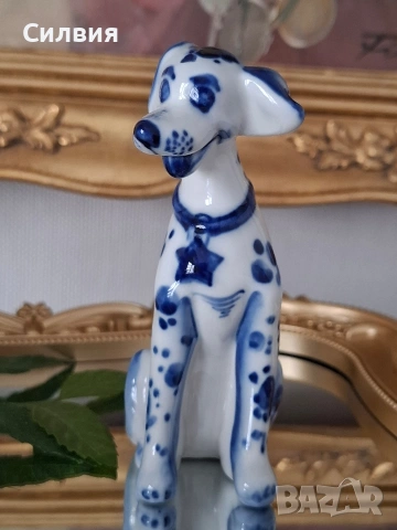 Кученце Гжел (Gzhel), снимка 4 - Статуетки - 54638593