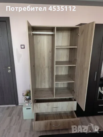 Двукрилен гардероб 