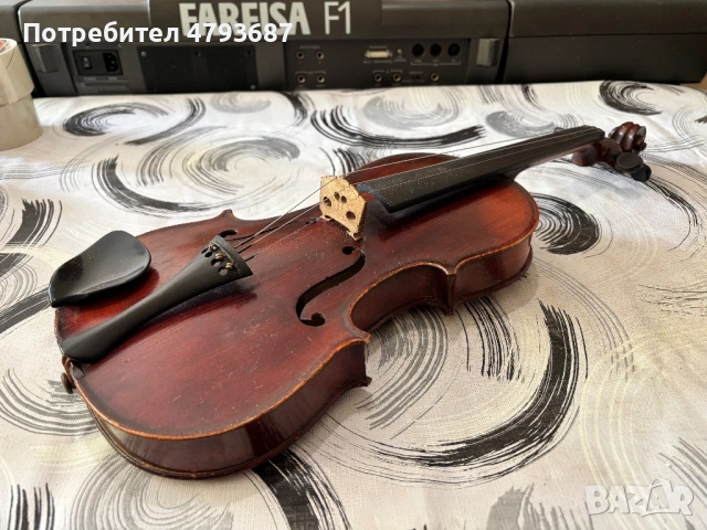 Стара ретро цигулка Medio Fino, снимка 4 - Антикварни и старинни предмети - 54165557