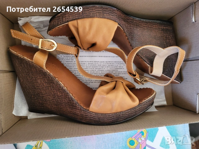 Дамски сандали 39 номер Нови в кутия , снимка 3 - Сандали - 54905403