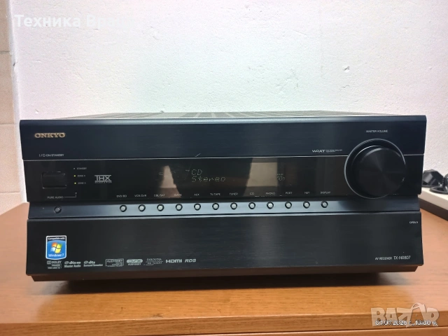 ONKYO TX-NR 807. 7X135W при 8 ома. 750W траф. Истински звяр! Изпращам видео. , снимка 2 - Ресийвъри, усилватели, смесителни пултове - 55236375