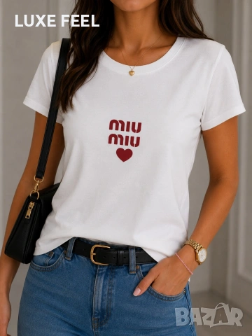Guess ✨MIU MIU ✨ Tommy Hilfiger ✨ Balenciaga ✨, снимка 3 - Тениски - 55212660