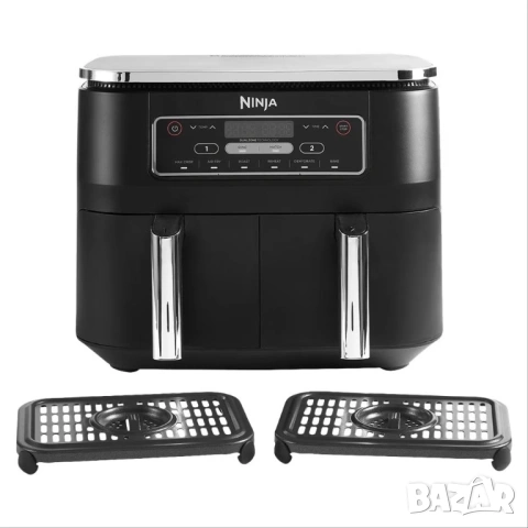 Ninja Foodi Dual Zone Air Fryer (AF300EU) 7,6 l, снимка 2 - Фритюрници - 54767790