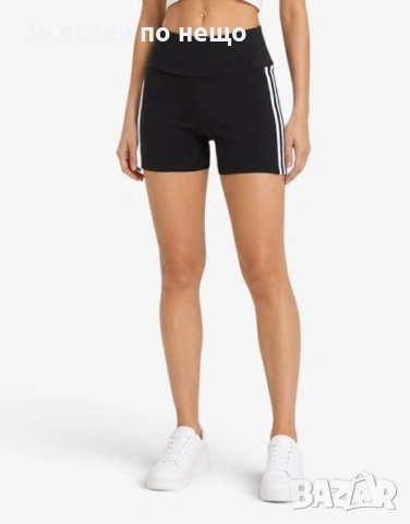 ADIDAS Adicolor 3-Stripes 1/4 Leggings Black Дамски Черен Къс Клин Код P2724