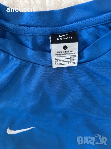 Оригинална спортна тениска Nike Dri-FIT – размер L, снимка 2 - Спортни дрехи, екипи - 55070296