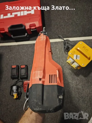 Акумулаторен безкабелен пистолет за пирони Hilti BX 4-22 + Преносим 110V трансформат, снимка 5 - Други инструменти - 55664856