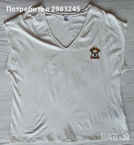Дамска тениска без ръкави с кученце