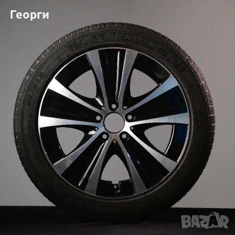 Комплект 4броя Michelin Pilot Alpin 245/45R18 100V DOT2922| Джанти 8Jx18H2-N ET43 A2134013700| Гуми , снимка 2 - Гуми и джанти - 54862747