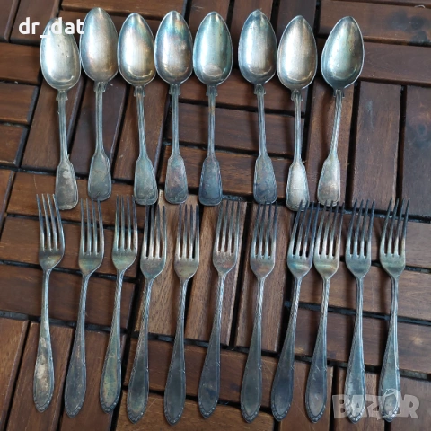 Посребрени прибори - непълен комплект