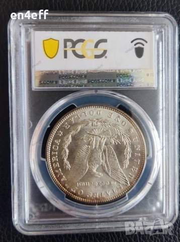 1 долар(dollar ) 1887 PCGS MS 63, снимка 2 - Нумизматика и бонистика - 55085413