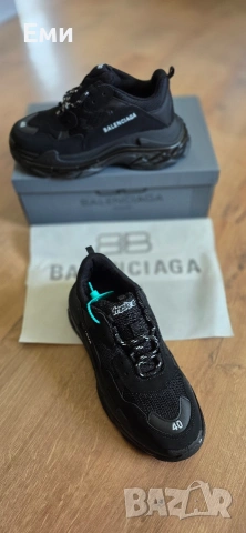 Balenciaga Triple S Black унисекс от 36 до 44 номер , снимка 14 - Маратонки - 55253155