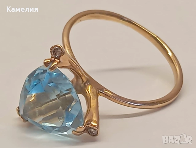 Руско злато. Пръстен , снимка 8 - Пръстени - 55258603