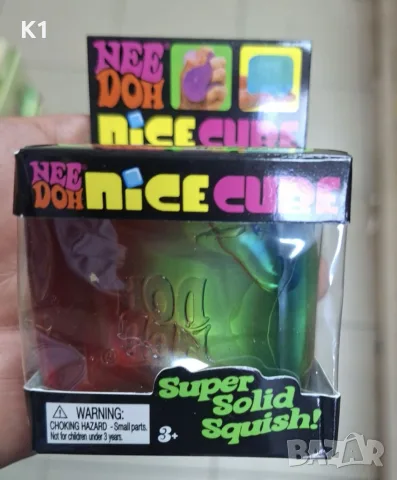 Nee Doh Rainbow Squishy, Скуиши Кубче Nice Cube 