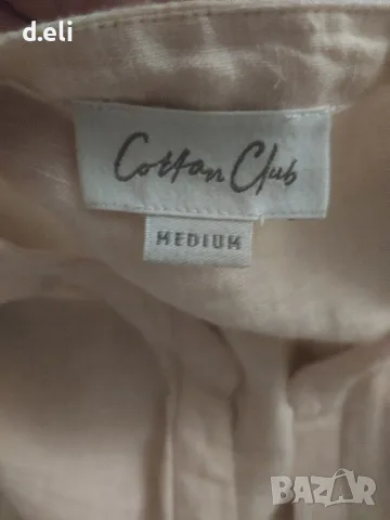 Corton Club Size L Лен Дамска риза, снимка 4 - Ризи - 55477049