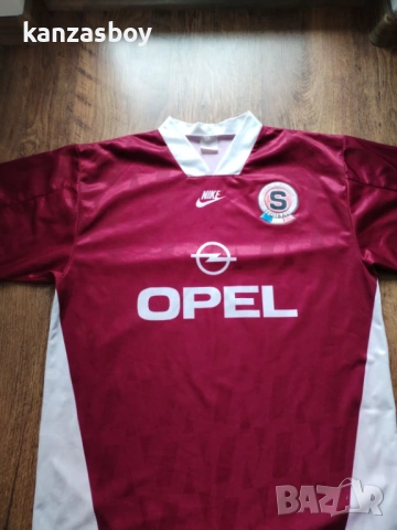 SPARTA PRAHA NIKE 1995 1996 HOME SHIRT FOOTBALL - футболна колекционерска тениска ХЛ, снимка 2 - Тениски - 54031697