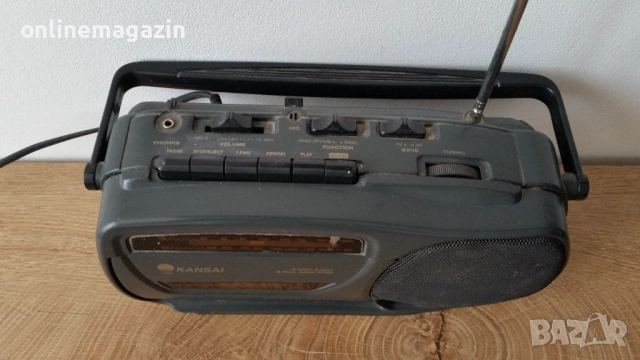 Касетофон  KANSAI с една колонка , снимка 5 - Радиокасетофони, транзистори - 54164633