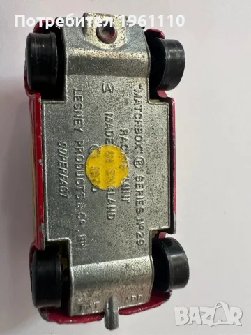 Състезателно мини Mini Cooper от Matchbox Superfast 1970 № 29, червено., снимка 6 - Колекции - 55425032