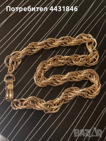 Златен ланец, снимка 3 - Колиета, медальони, синджири - 54031595