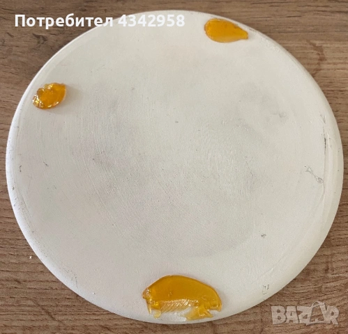 🌸 Винтажна керамична подложка за горещо с флорален мотив 🌸 1980-1985г., снимка 2 - Антикварни и старинни предмети - 54517010