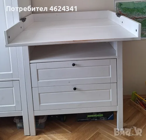 Повивалник - ракла Sundvik Ikea, снимка 3 - Мебели за детската стая - 55607781