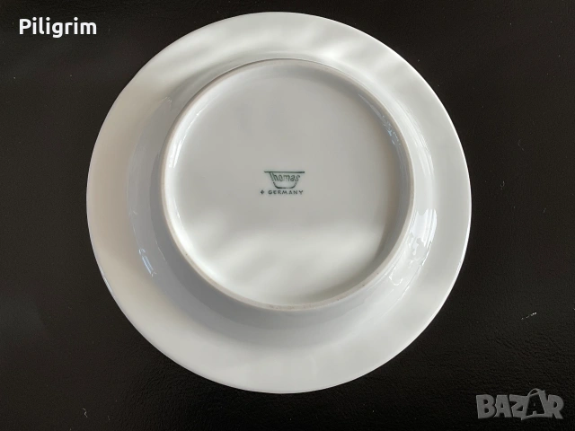 Винтидж порцеланов пепелник, произведен от Thomas Germany (Rosenthal Group), 1970 г., снимка 3 - Колекции - 55147114